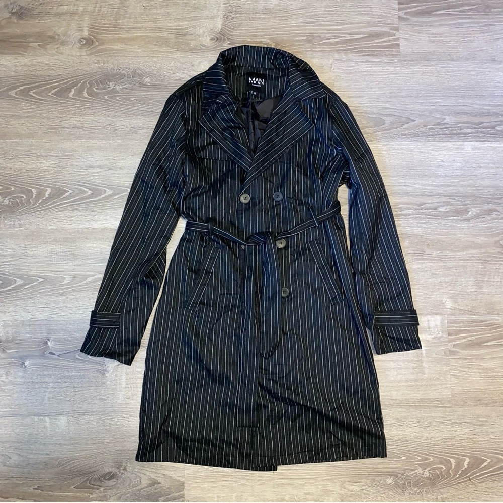 BoohooMAN Double Breasted Coat